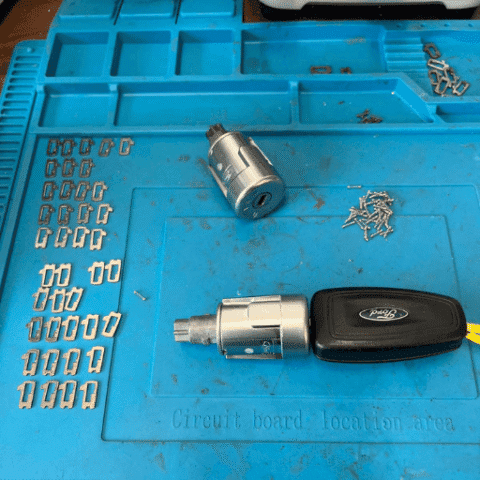 Ford Transit ignition lock components at Fairlight Vehicles, Essex